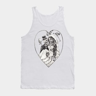 Skeleton in love. Tank Top